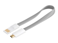 goobay - USB-kabel - USB (hane) till mikro-USB typ B (hane) - 20 cm - grå