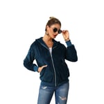 BALALALA Manteau Femme Casual Chaud Peluche Oversize Manches Longues Veste Cardigan Bouton Blouson Devant Ouvert Poches Coton Outwear Automne Hiver