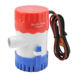 Pompe de cale non automatique avec moteur refroidi &agrave; l'eau, pompe &agrave; eau marine Submersible pour piscine Spa bateau 750GPH 24V