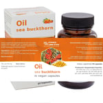 SEA BUCKTHORN Oil 90 Vegan Capsules 400 mg Agar 100% Pure Organic Omega 3 6 9