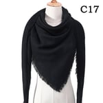 (UC-17)2024 Muoti talvihuivi naisille Ruudullinen neulottu kolmiohuivit Cashmere Pashmina Lady Lämmin Peitto Huivit Kiedo kaulahuivit