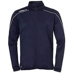 Uhlsport Football Stream 22 Classic Jacket Kids, Navy/White, Smartbreathe Pique Brushed Outdoor Sports, Size 26/28