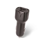 Setty Autolaturi USB ja Type-C pistorasia, 2.4A, musta