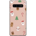 Samsung Galaxy S10 Gjennomsiktig Telefondeksel Klassisk Julfest