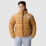 The North Face Women's 1992 Reversible Nuptse Jacket Almond Butter-Coal Brown (831J KOK)