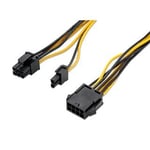 Câble de carte graphique, pci-e (molex 8 broches)/f - pci-e (molex 6+2 broches)