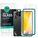 Ibywind Screen Protector For Xiaomi 12 Lite 5G 6.55"[2 Pack],9H Hardness Tempered Glass,With 1Pc Camera Lens Protector,Easy to Install