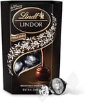 Lindt Lindor Extra Dark Chocolate Truffles Box - Approximate 16 Balls, 200 g - 