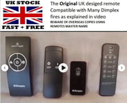 remote control compatible with  many Dimplex electric fires  PLEASE  SEE VIDEO