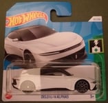 HOT WHEELS 2024 DELOREAN ALPHAS, WHITE, SHORT CARD.