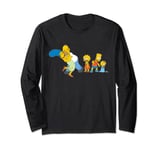 The Simpsons Marge Homer Bart Lisa Maggie Kiss Long Sleeve T-Shirt