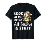 Look At Me Being Festive Funny Christmas Guinea Pig Mom Dad T-Shirt