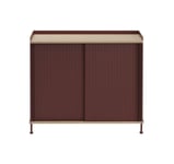 Enfold Sideboard 100 cm - Oiled Oak/Deep Red