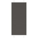 Plisserad persienn svart 85x200 cm tyg bredd 84,4 cm polyester