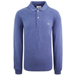 Lacoste Classic Fit Mens Blue Polo Shirt Cotton - Size X-Small