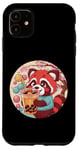 Coque pour iPhone 11 Roter Kawaii Panda avec Bubble Tea