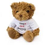 London Teddy Bears Ours en Peluche Mignon et Doux pour 34e Anniversaire