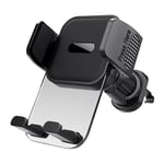 Jusch - Support Téléphone Voiture,Porte Téléphone Voiture Rotatif à 360 ,Degrés ,pour Grille D'aération de Voiture Support gps Voiture (Noir)