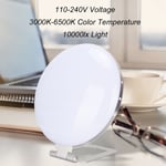 (Prise US)SAD Light Therapy Lamp Adjustable Brightness Improve Mood LED SLS