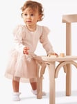 Angel & Rocket Baby Lace Ruffle Bodysuit & Skirt Set, Pink