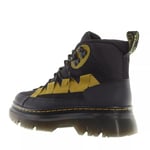 DR MARTENS Mixte 8 Eye Boot, Black Lapstone & Black Poly Rip Stop, 42 EU