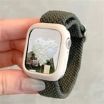 Koreanska Söt Braied Rem Case För Apple Watch Band 49Mm 41Mm 45 44 38 42 Nylon Armband För Iwatch Serie 9 8 7 6 5 4 3 Se 40 AGrS For Series 789 45mm