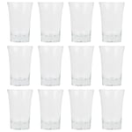 12x 40ml Shot Glasses Reusable Vodka Liqueur Party Drink Bar Shooter Cups Set