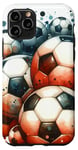 iPhone 11 Pro Funny Cool Soccer Balls Pattern Football Soccer Design Case