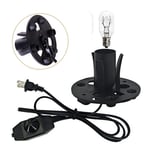 Plug Cord Dimmable Salt Lamp Cord Metal Clip Dimmer Switch Wire  Salt Rock Lamp