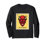 Funny Mexican Bingo Game El Diablo Long Sleeve T-Shirt