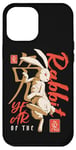 Coque pour iPhone 12 Pro Max Année du lapin Zodiaque chinois Anime Art traditionnel