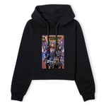 Guardians of the Galaxy Photo Comic Cover Women's Cropped Hoodie - Black - XS