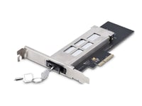 Startech.Com M.2 Nvme Ssd To Pcie X4 Mobile Rack/Backplane With Removable Tray For Pci Express Expansion Slot, Tool-Less Installation, Pcie 4.0/3.0 Hot-Swap Drive Bay, Key Lock - 2 Keys Included - Gränssnittsadapter - M.2 - M.2 Nvme Card / Pcie 4.0