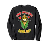 Really Love Corn Funny Corn On The Cob Sweatshirt