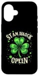 iPhone 16 ST AM DIAOCK OPENLN Four-leaf Clover Case