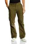 Dicota New York - Pantalon - Cargo - Homme, Vert (Dark Olive), M (Taille fabricant: W31L32)