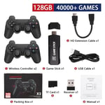 4K Game Stick GD10 128G 256G 58000 Games Retro Game Console HD Video Game Console Langaton ohjain PSP PS1:lle Joululahja