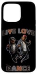 Coque pour iPhone 15 Pro Max Live Love Dance Rottweiler Style Hip Hop