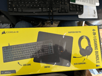 CORSAIR 4-in-1 Special Edition Gaming Bundle Keyboard Mouse Headphones Mouse Mat