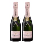 Moet & Chandon Imperial Rosé Champagne 37.5cl - Pack of 2