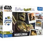 Trefl- Star Wars The 160 XL Super Shape Forme Folle, Grandes Pièces, Puzzle avec Les Héros de la Série Mandalorian, Amusant pour Les Enfants de 6 Ans et Plus, 50035, Taille Unique