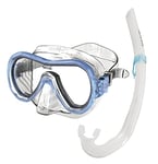 Seac Seac Set Panarea Kit snorkeling pour adulte avec masque et tuba transparent/bleu Standard