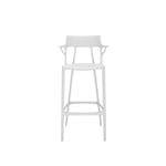 Kartell - A.I. Stool Recycled, White - Barstolar & barpallar - Philippe Starck - Vit - Plast