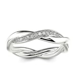 Jeulia Bague en Argent 925 pour Femme et Homme, Alliances de Couple, Alliances Twist Design, Bague d'amitié, Bague de Mariage Femme Homme, Bague de Fiançailles (Bague Femme, 63(20.2))