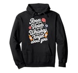 Roses Are Red, Whisky Helps Forget Anti-Valentines Day Pullover Hoodie