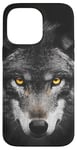 iPhone 14 Pro Max Wolf Lovers Black Wolf Wild Animal Lovers Wolf Illustration Case