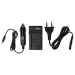 vhbw Chargeur compatible avec Bosch 1ICP6/32/39, 150906AAWW017, S6EA compteur de vélo + câble de voiture + témoin de charge 4,2 V