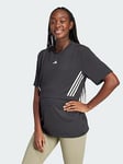 adidas Maternity Tee, Black, Size 2Xl, Women