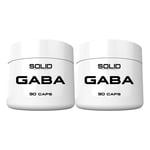 2 x SOLID Nutrition GABA, 90 caps