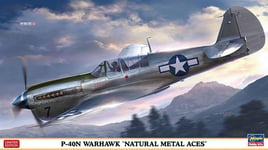 1:48 HASEGAWA P-40N Warhawk Natural Metal Aces Kit HA07516